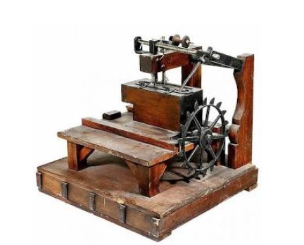 Thomas Saint developed this sewing machine model in 1970s